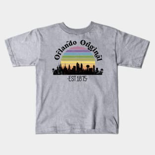 Orlando Original Retro Rainbow Kids T-Shirt